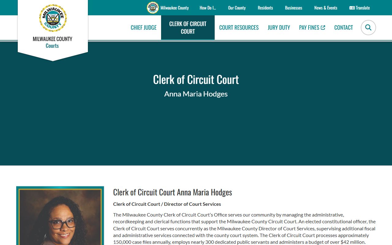 Milwaukee County Clerk of Circuit Court records and copy information