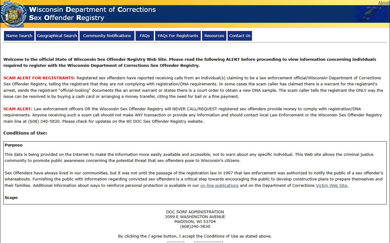 Wisconsin sex offender registry related to Milwaukee County inmate records